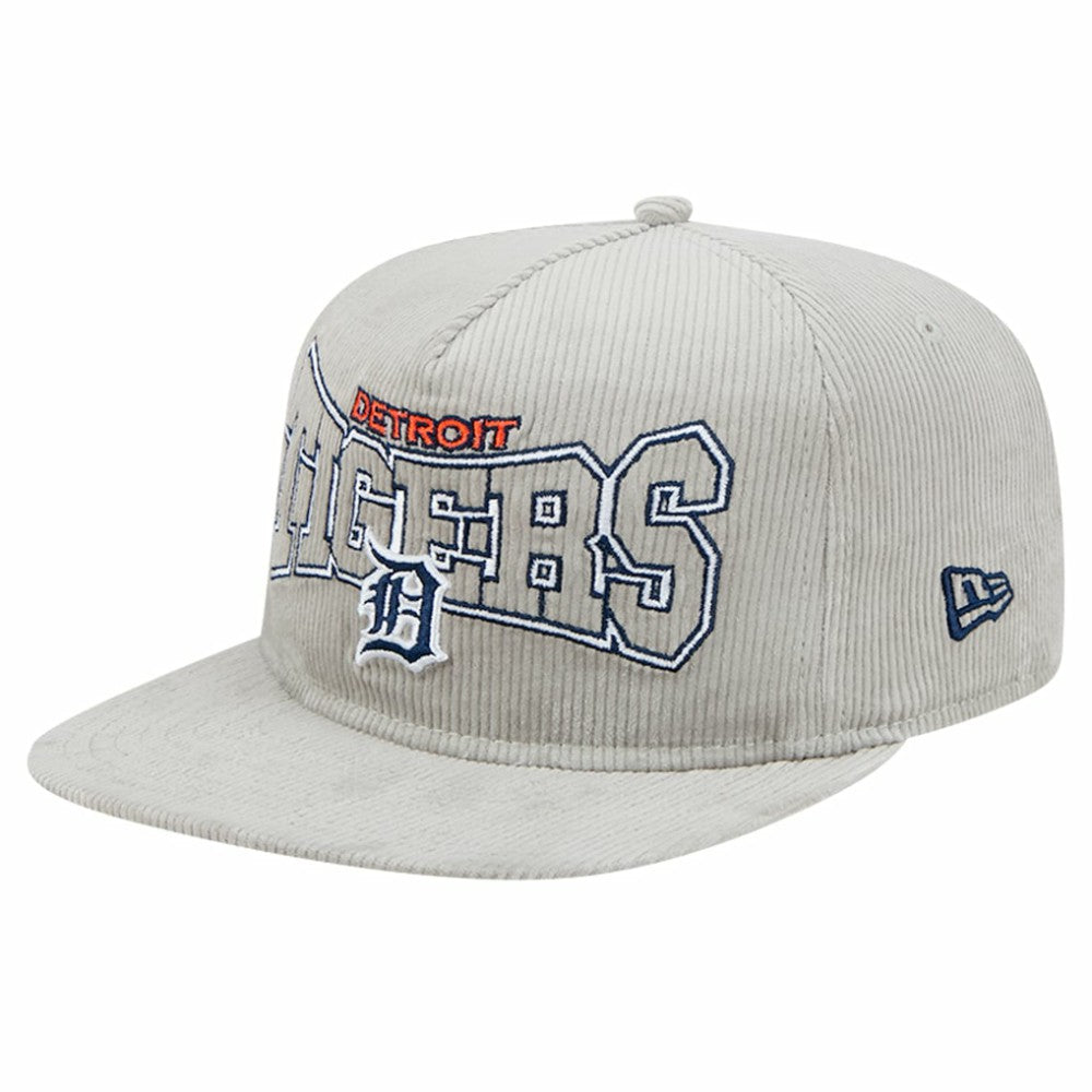 Detroit Tigers Gray Corduroy Golfer Snapback Hat | New Era