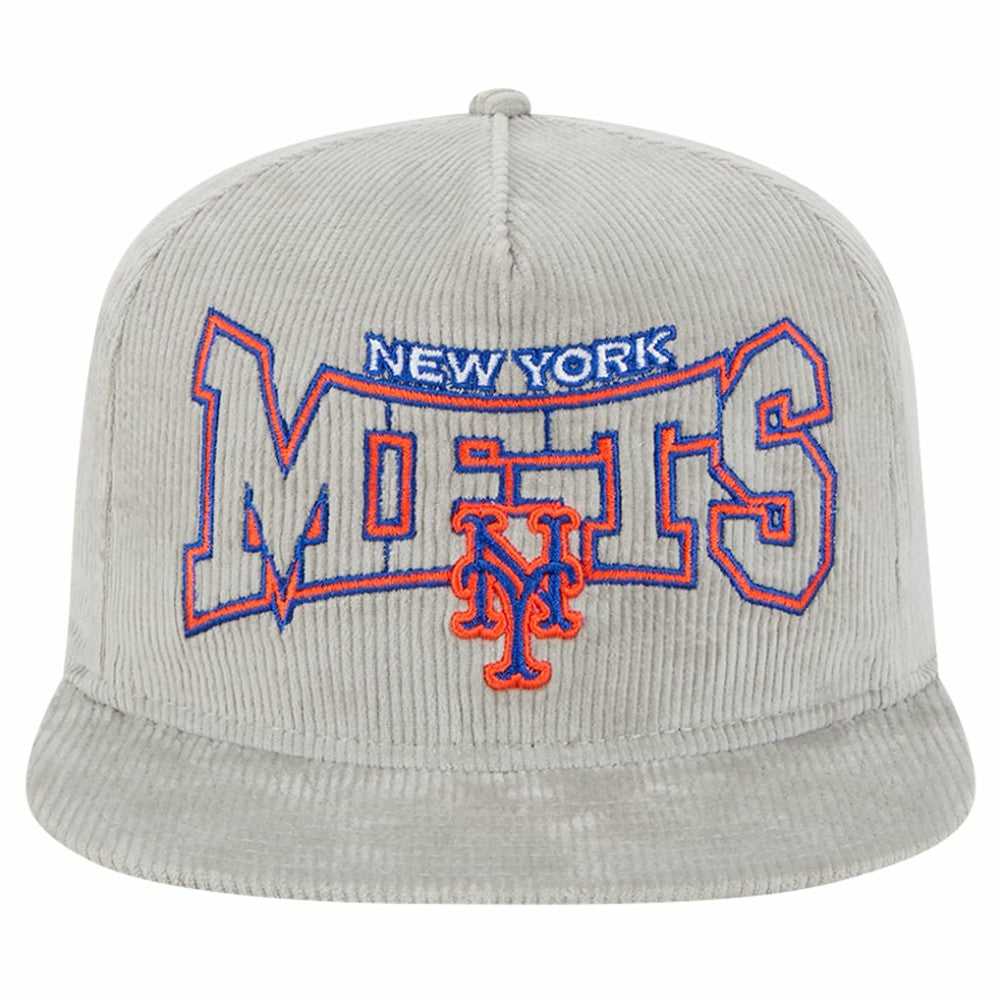 New York Mets Gray Corduroy Golfer Snapback Hat | New Era