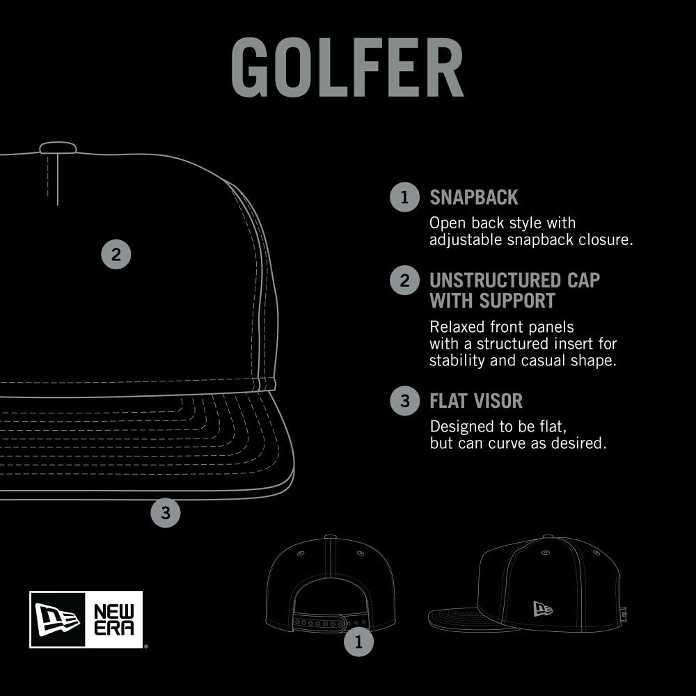 Los Angeles Angels Gray Corduroy Golfer Snapback Hat | New Era