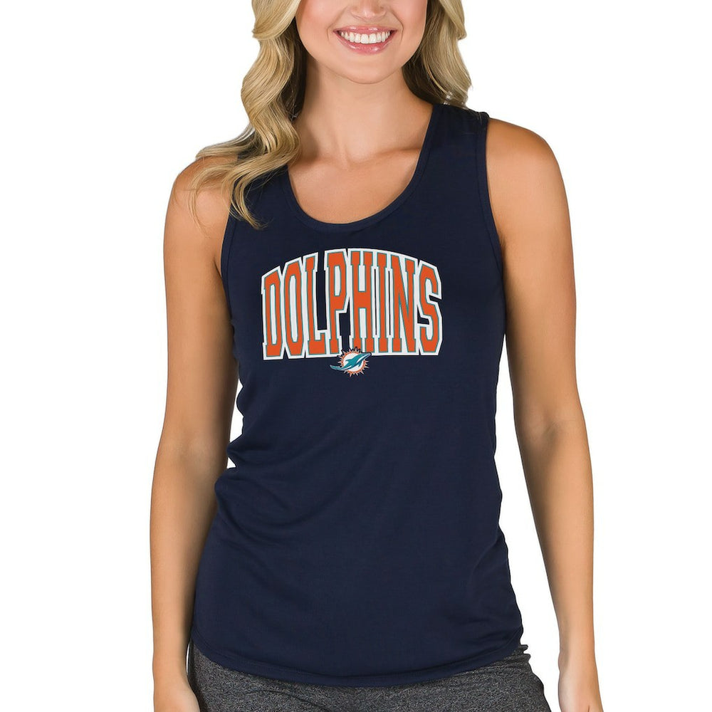 NFL Miami Dolphins Concepts Sport Women's Marathon Racer Back Tank Top