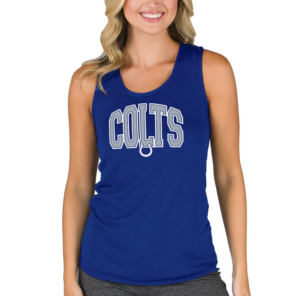 NFL Indianapolis Colts Concepts Sport Women's Marathon Racer Back Tank Top