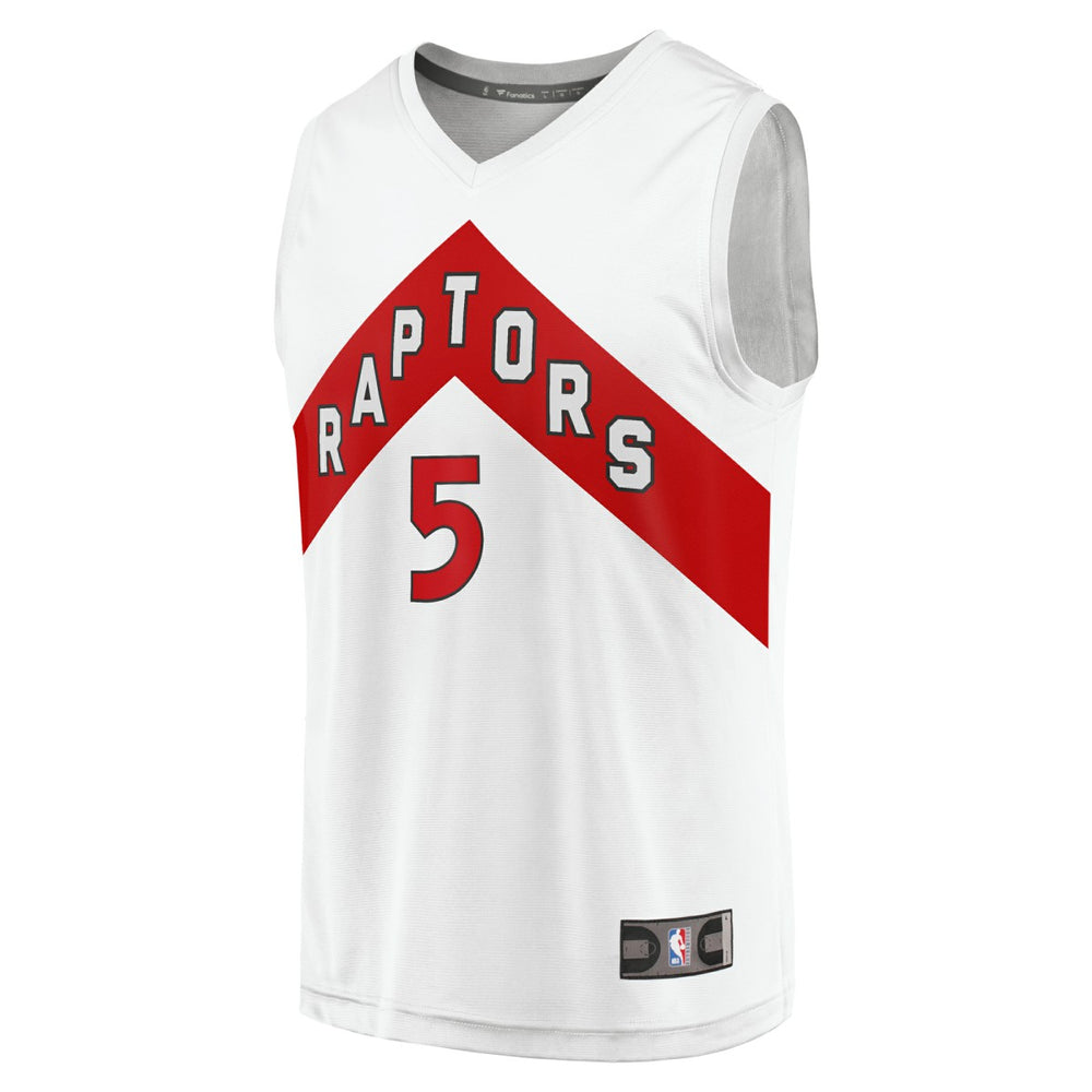 Immanuel Quickley Toronto Raptors Youth Fast Break Player Jersey - Association Edition - White | Fanatics shop