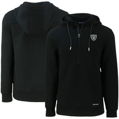 NFL Las Vegas Raiders Cutter & Buck Primary Mark Roam Eco Recycled Half-Zip Pullover Hoodie
