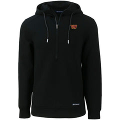 NFL Washington Commanders Cutter & Buck Primary Mark Roam Eco Recycled Half-Zip Pullover Hoodie