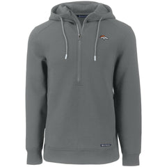 NFL Denver Broncos Cutter & Buck Primary Mark Roam Eco Recycled Half-Zip Pullover Hoodie