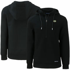 NFL Green Bay Packers Cutter & Buck Primary Mark Roam Eco Recycled Half-Zip Pullover Hoodie