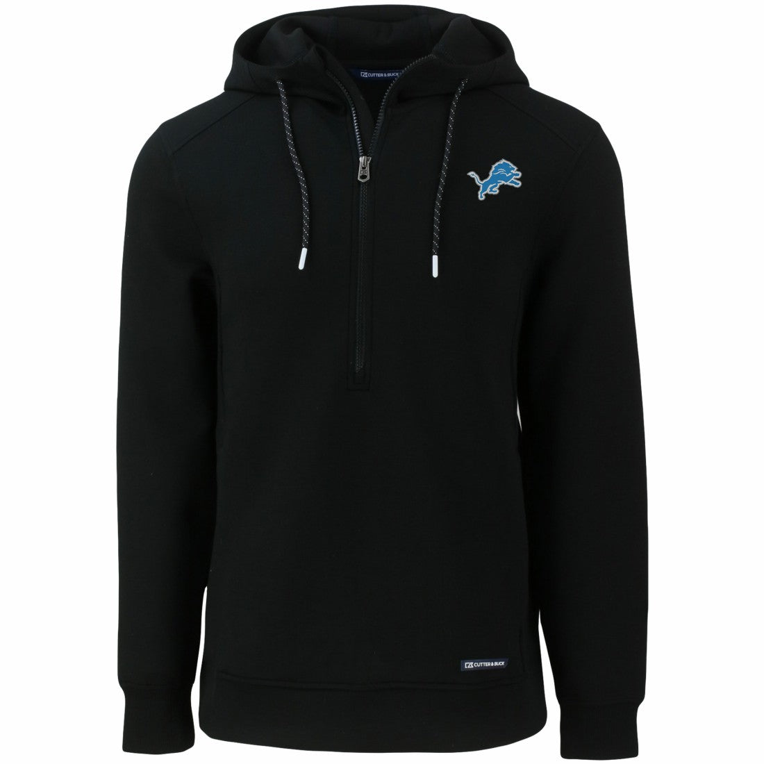 NFL Detroit Lions Cutter & Buck Primary Mark Roam Eco Recycled Half-Zip Pullover Hoodie