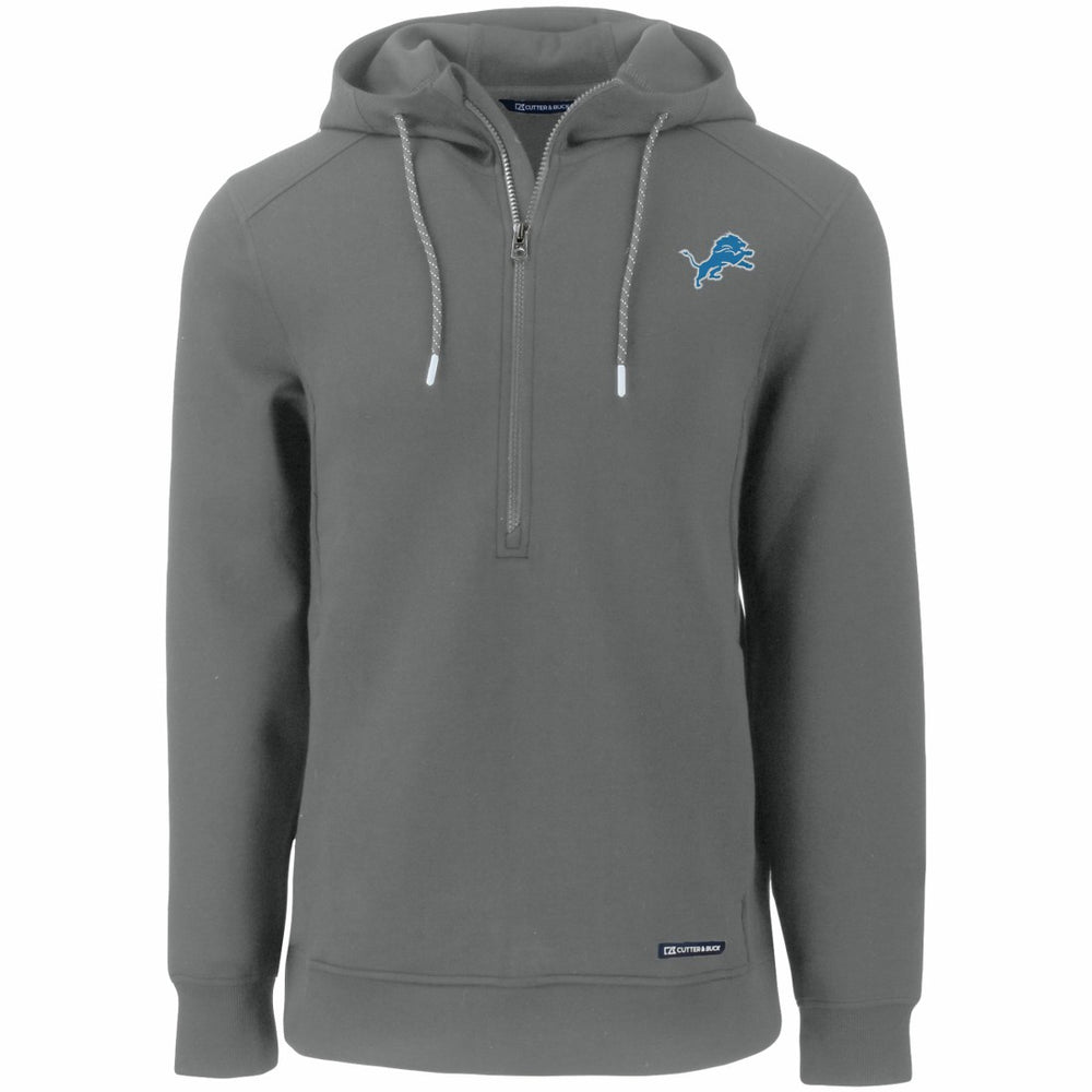 NFL Detroit Lions Cutter & Buck Primary Mark Roam Eco Recycled Half-Zip Pullover Hoodie
