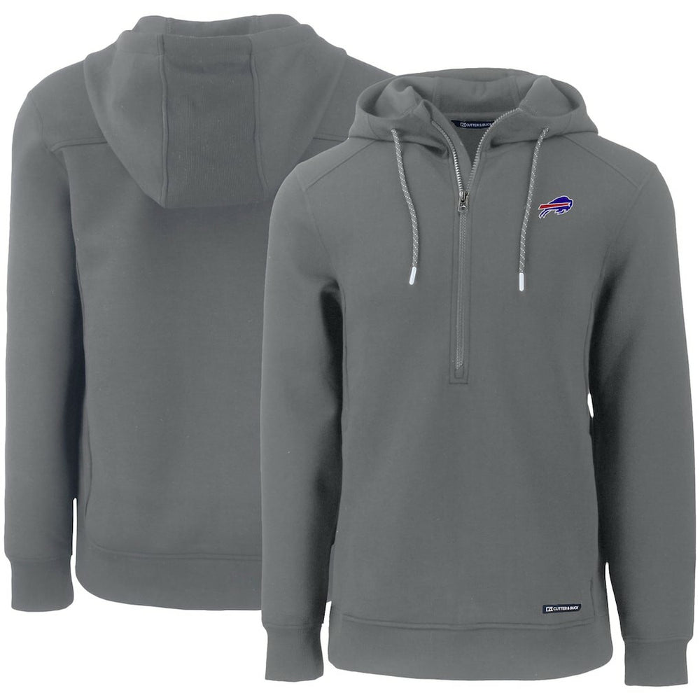 NFL Buffalo Bills Cutter & Buck Primary Mark Roam Eco Recycled Half-Zip Pullover Hoodie