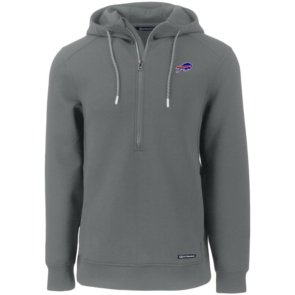 NFL Buffalo Bills Cutter & Buck Primary Mark Roam Eco Recycled Half-Zip Pullover Hoodie