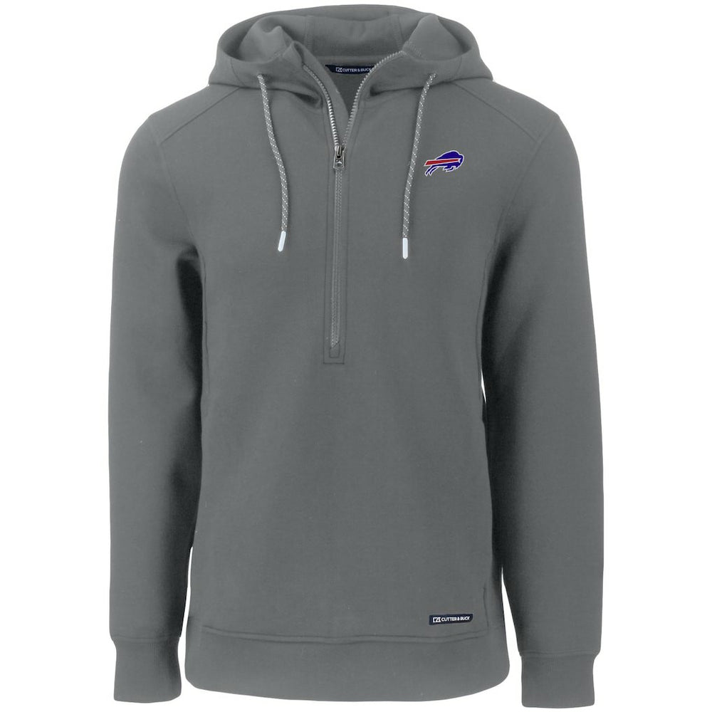 NFL Buffalo Bills Cutter & Buck Primary Mark Roam Eco Recycled Half-Zip Pullover Hoodie
