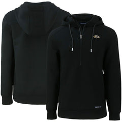 NFL Baltimore Ravens Cutter & Buck Primary Mark Roam Eco Recycled Half-Zip Pullover Hoodie
