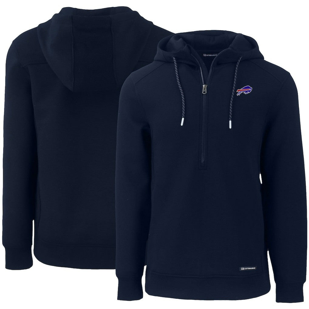 NFL Buffalo Bills Cutter & Buck Primary Mark Roam Eco Recycled Half-Zip Pullover Hoodie