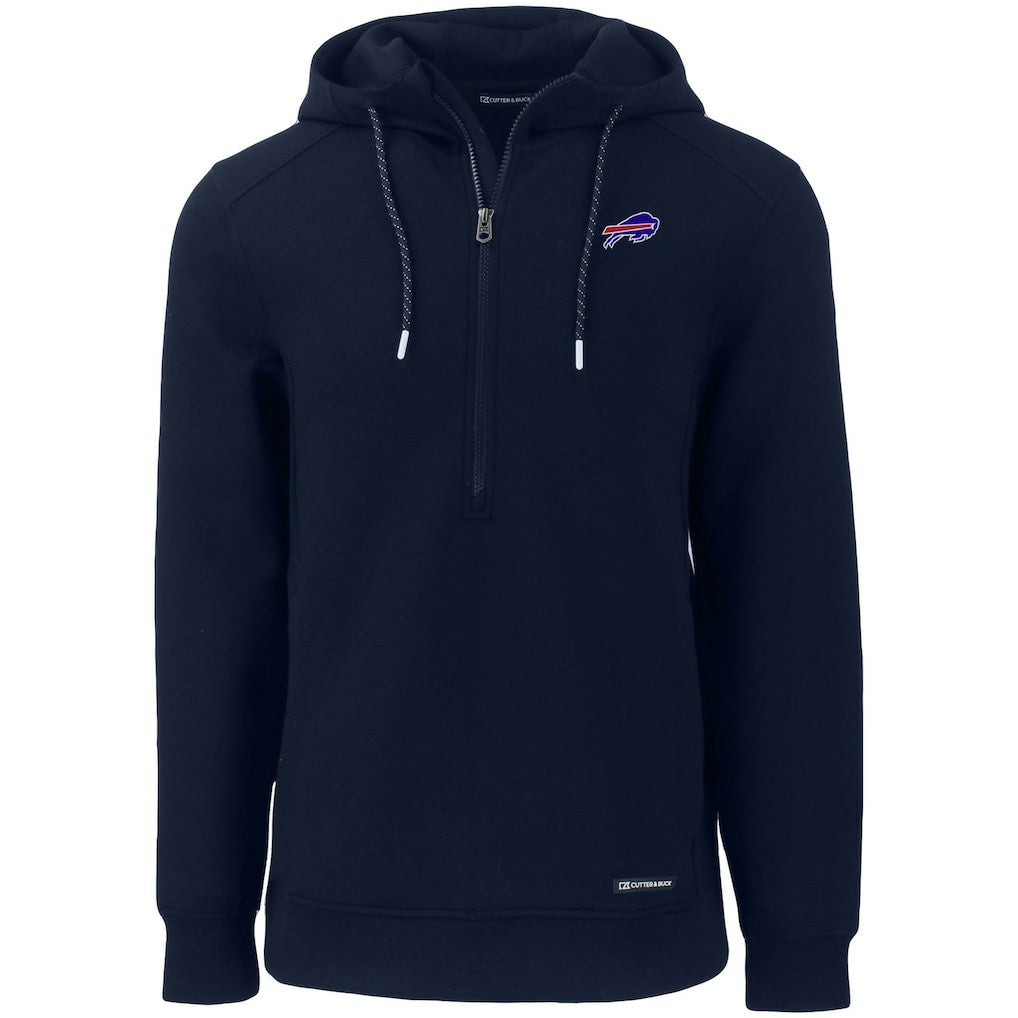 NFL Buffalo Bills Cutter & Buck Primary Mark Roam Eco Recycled Half-Zip Pullover Hoodie