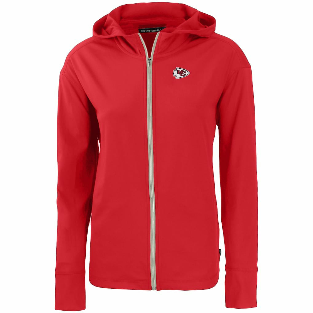 NFL Kansas City Chiefs Cutter & Buck Women's Primary Mark Daybreak Eco Recycled Full-Zip Hoodie