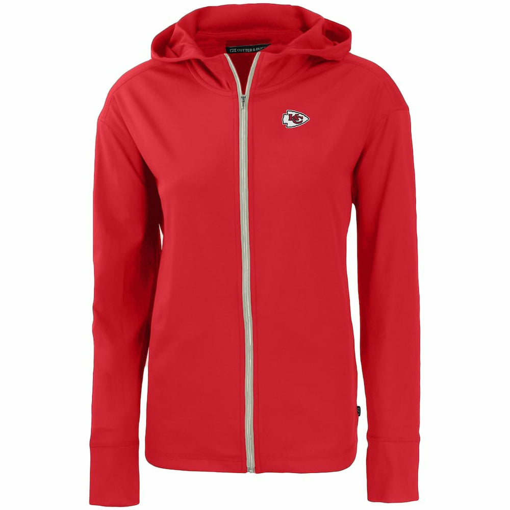 NFL Kansas City Chiefs Cutter & Buck Women's Primary Mark Daybreak Eco Recycled Full-Zip Hoodie