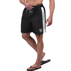 NFL Las Vegas Raiders G-III Sports by Carl Banks Streamline Volley Swim Shorts
