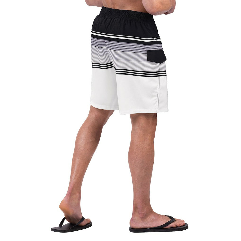 NFL Las Vegas Raiders G-III Sports by Carl Banks Jump Shot Volley Swim Trunks