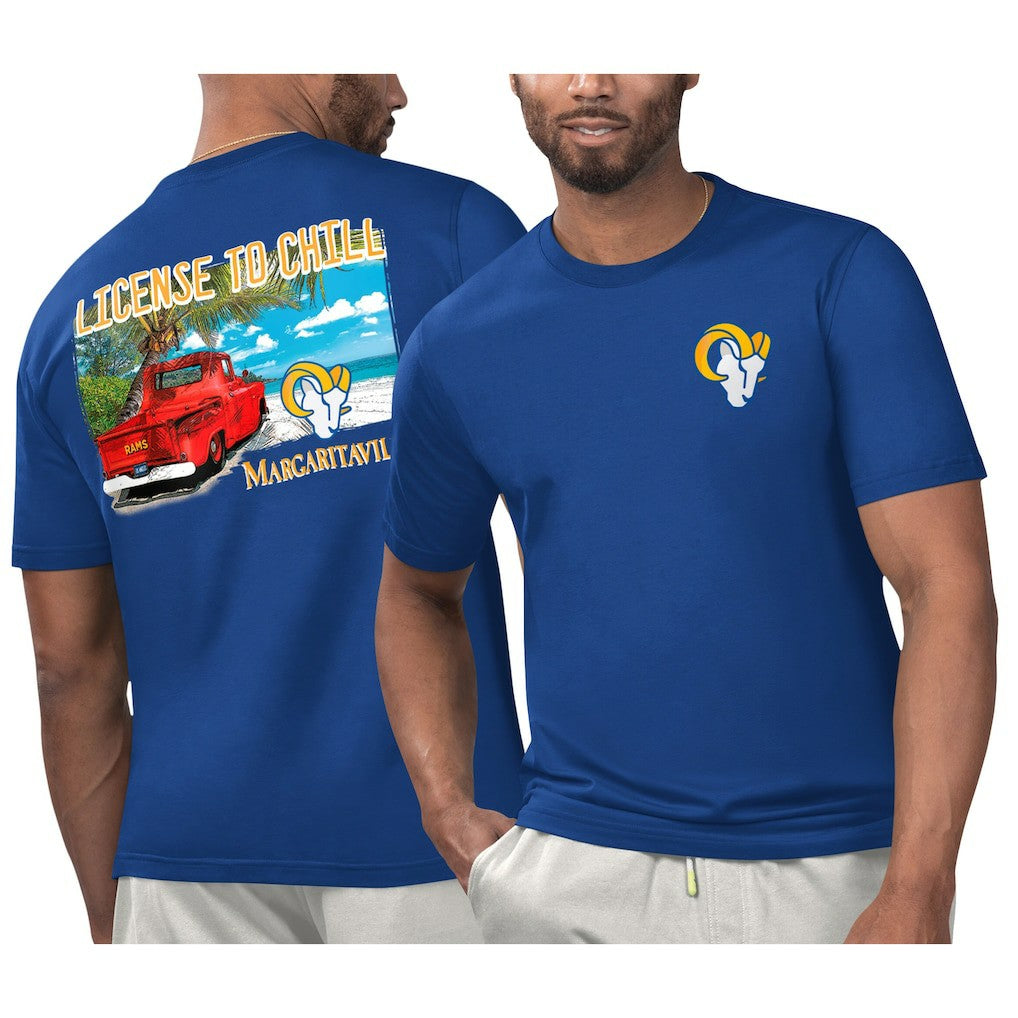 NFL Los Angeles Rams Margaritaville Licensed to Chill T-Shirt