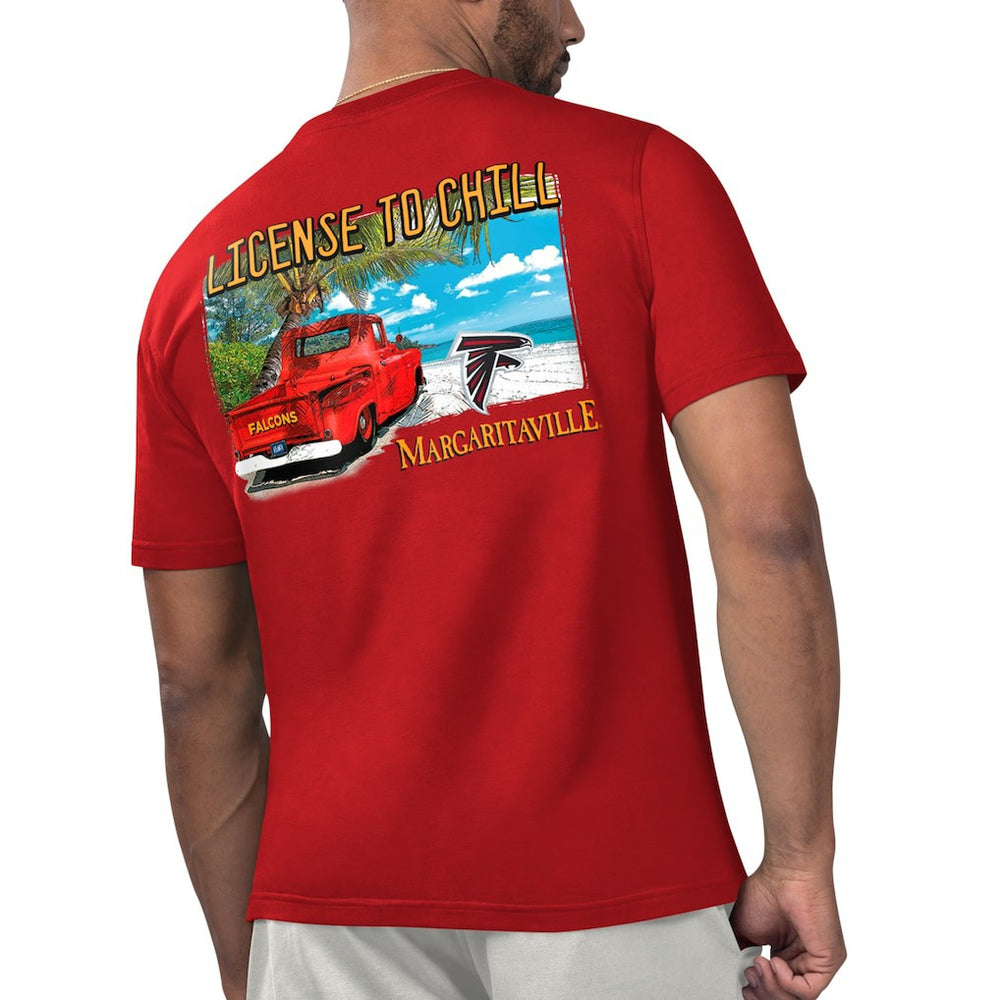 NFL Atlanta Falcons Margaritaville Licensed to Chill T-Shirt