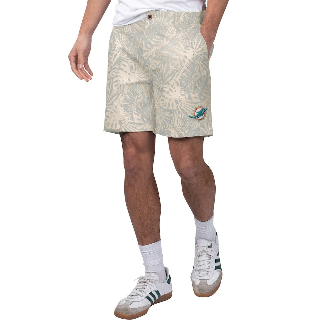 NFL Miami Dolphins Margaritaville Sandwashed Monstera Print Amphib Shorts