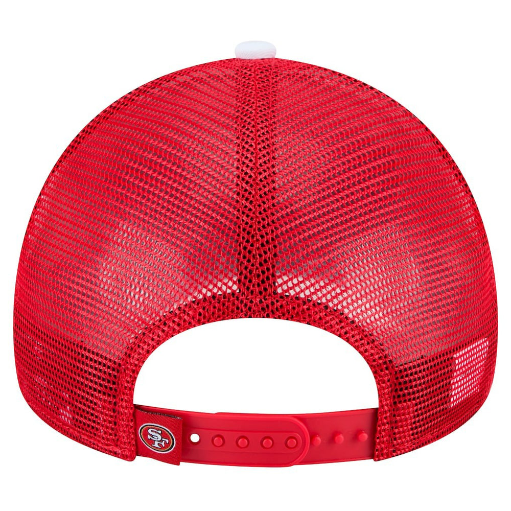 NFL San Francisco 49ers Sport Night Color Block 9FORTY A-Frame Trucker Adjustable Hat