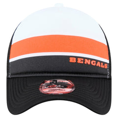 NFL Cincinnati Bengals Sport Night Color Block 9FORTY A-Frame Trucker Adjustable Hat