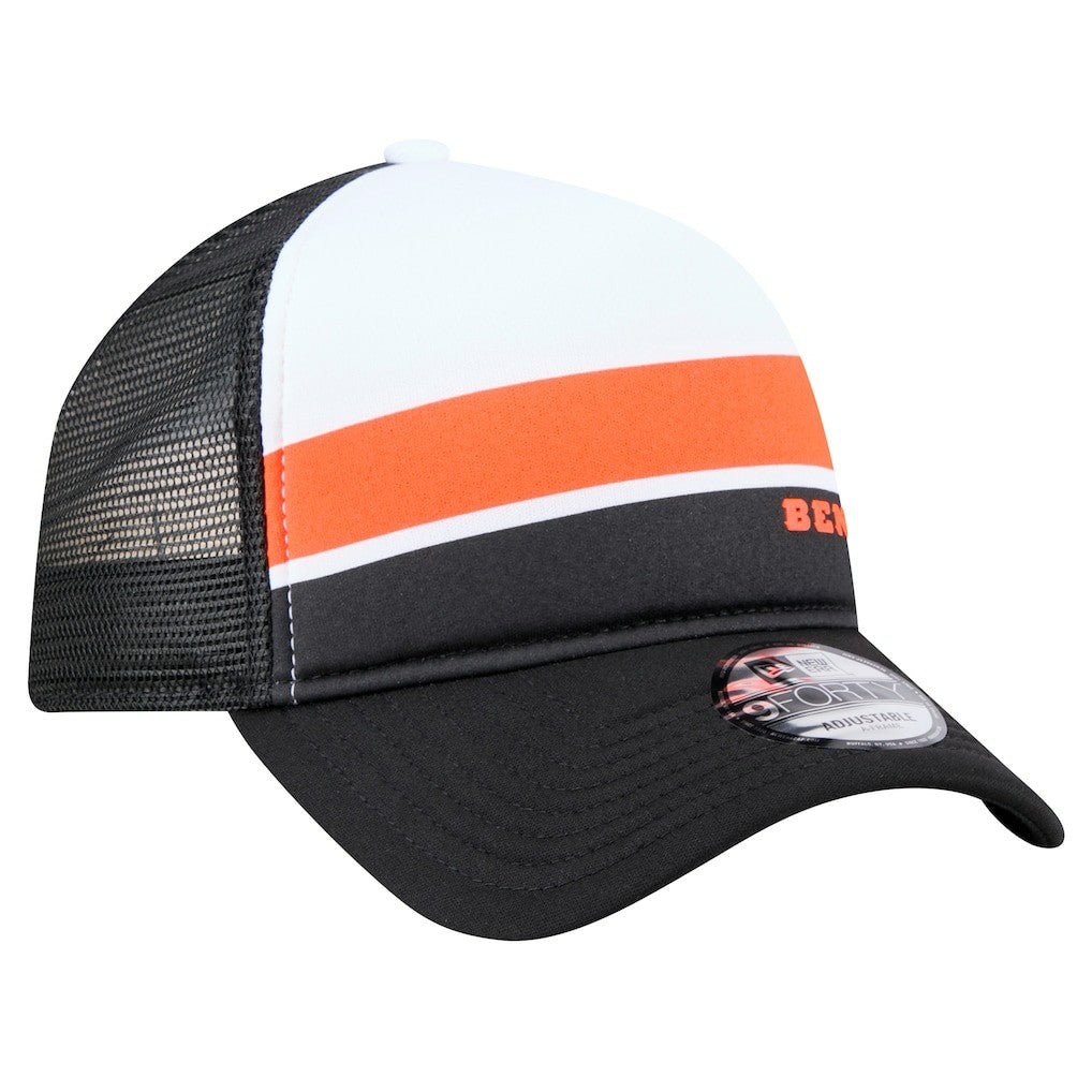 NFL Cincinnati Bengals Sport Night Color Block 9FORTY A-Frame Trucker Adjustable Hat
