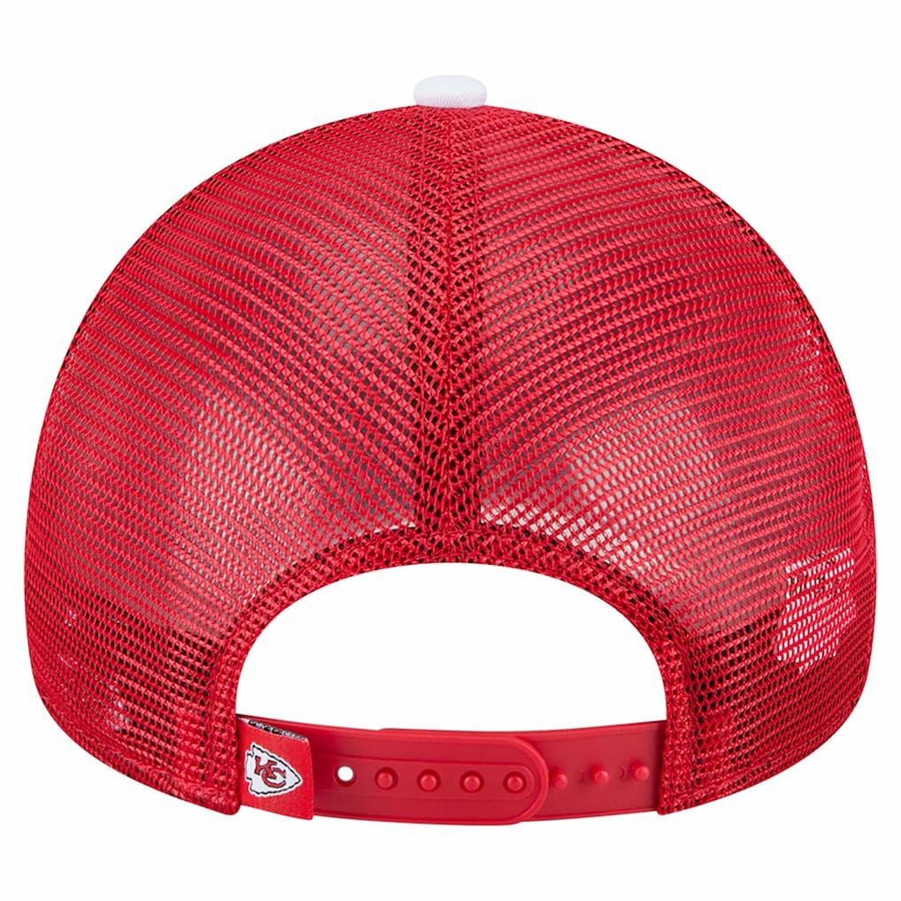 NFL Kansas City Chiefs Sport Night Color Block 9FORTY A-Frame Trucker Adjustable Hat