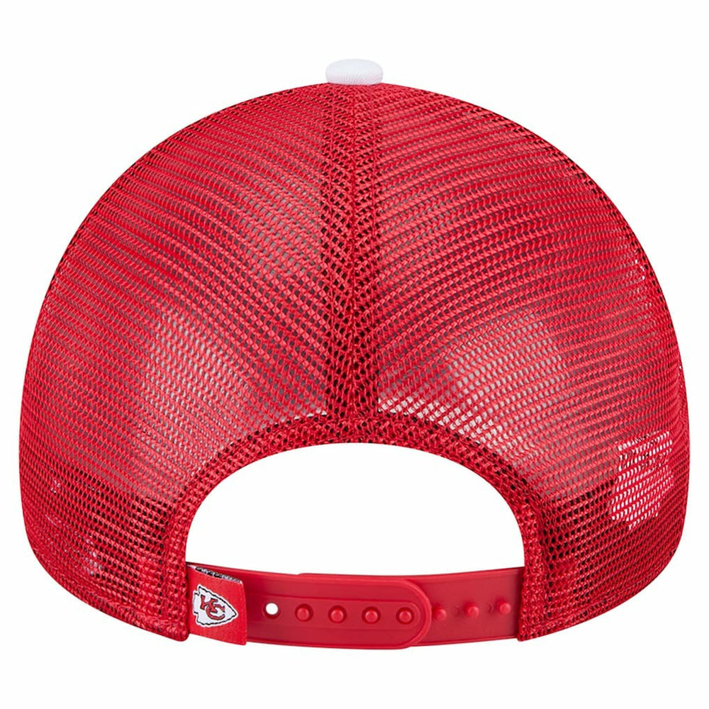 NFL Kansas City Chiefs Sport Night Color Block 9FORTY A-Frame Trucker Adjustable Hat