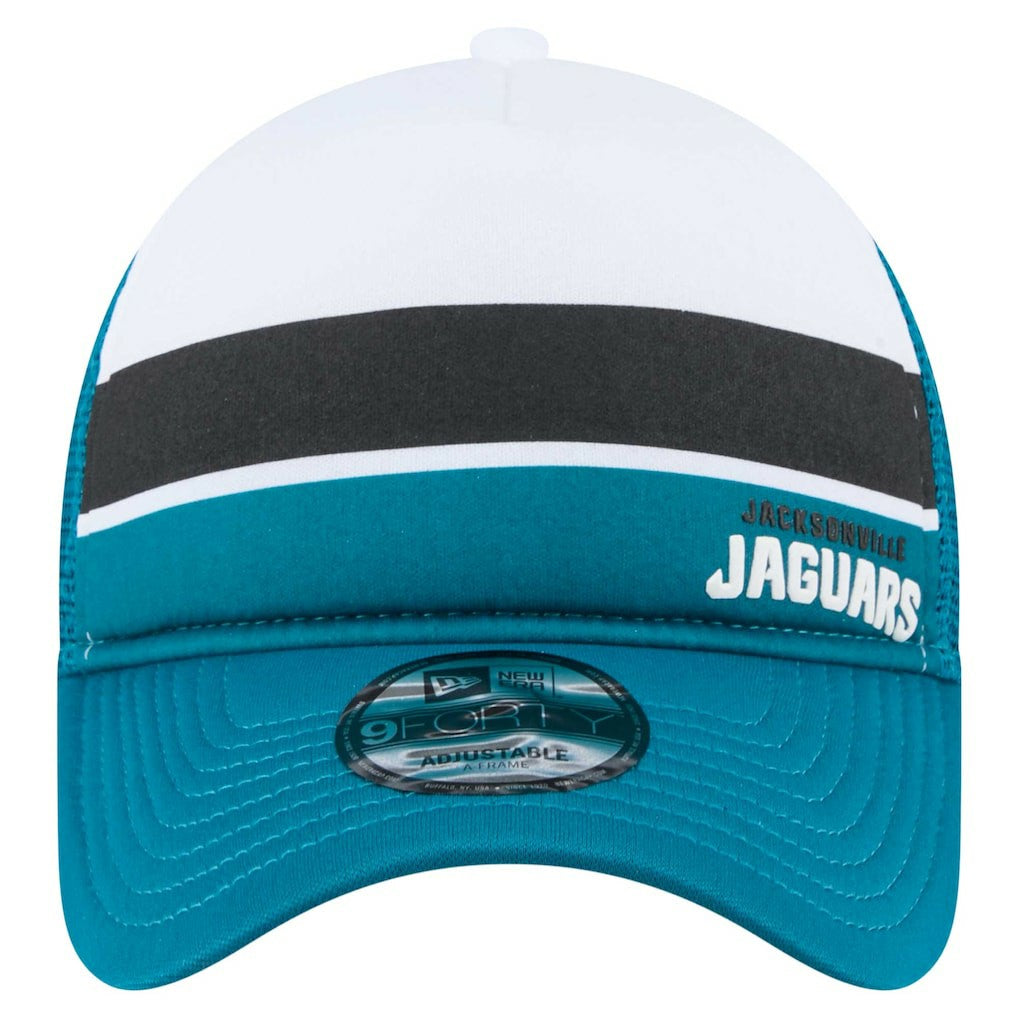 NFL Jacksonville Jaguars Color-Block 9FORTY A-Frame Trucker Adjustable Hat