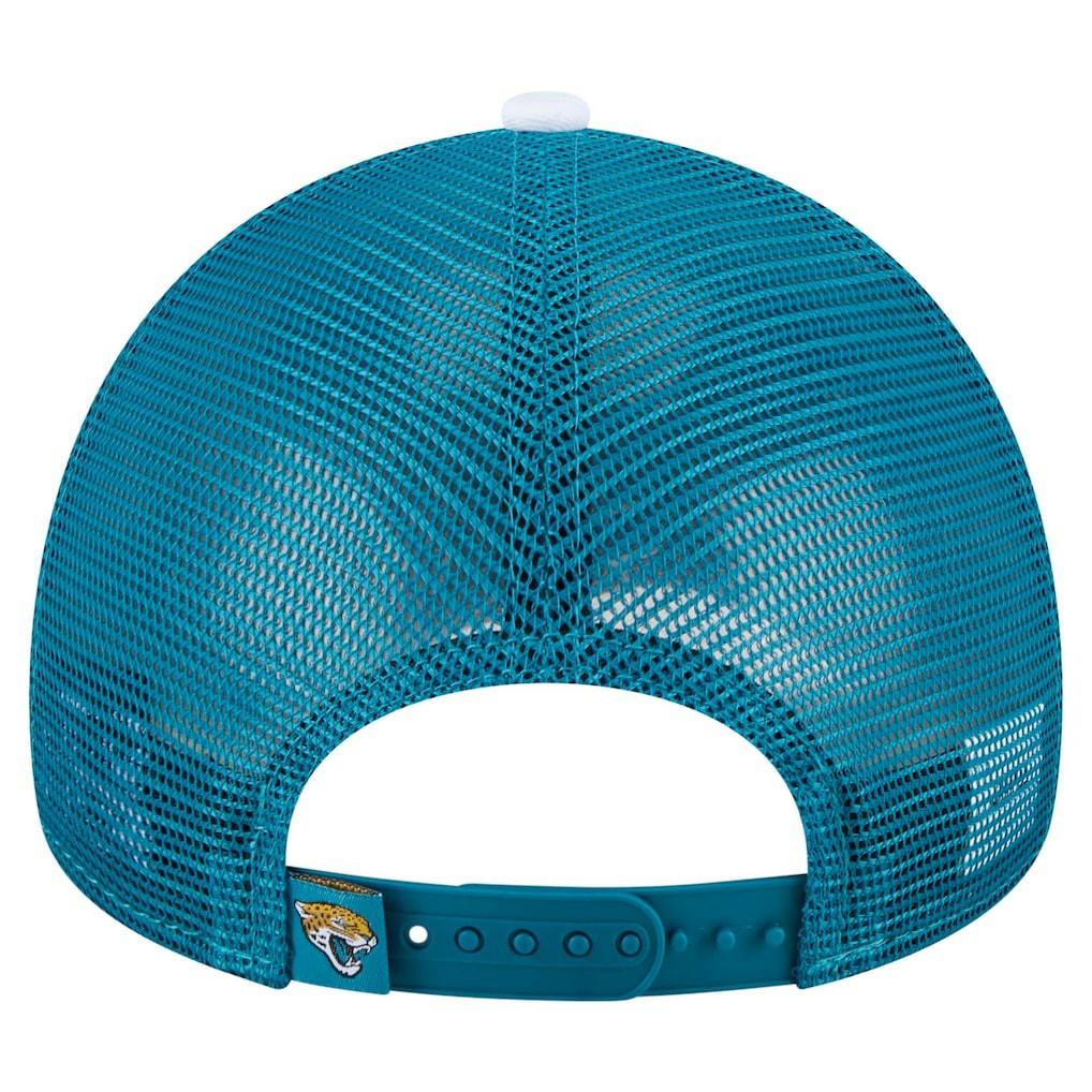 NFL Jacksonville Jaguars Color-Block 9FORTY A-Frame Trucker Adjustable Hat