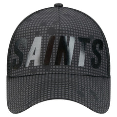 NFL New Orleans Saints Midnight Ink Tonal Text A-Frame Trucker 9FORTY Adjustable Hat