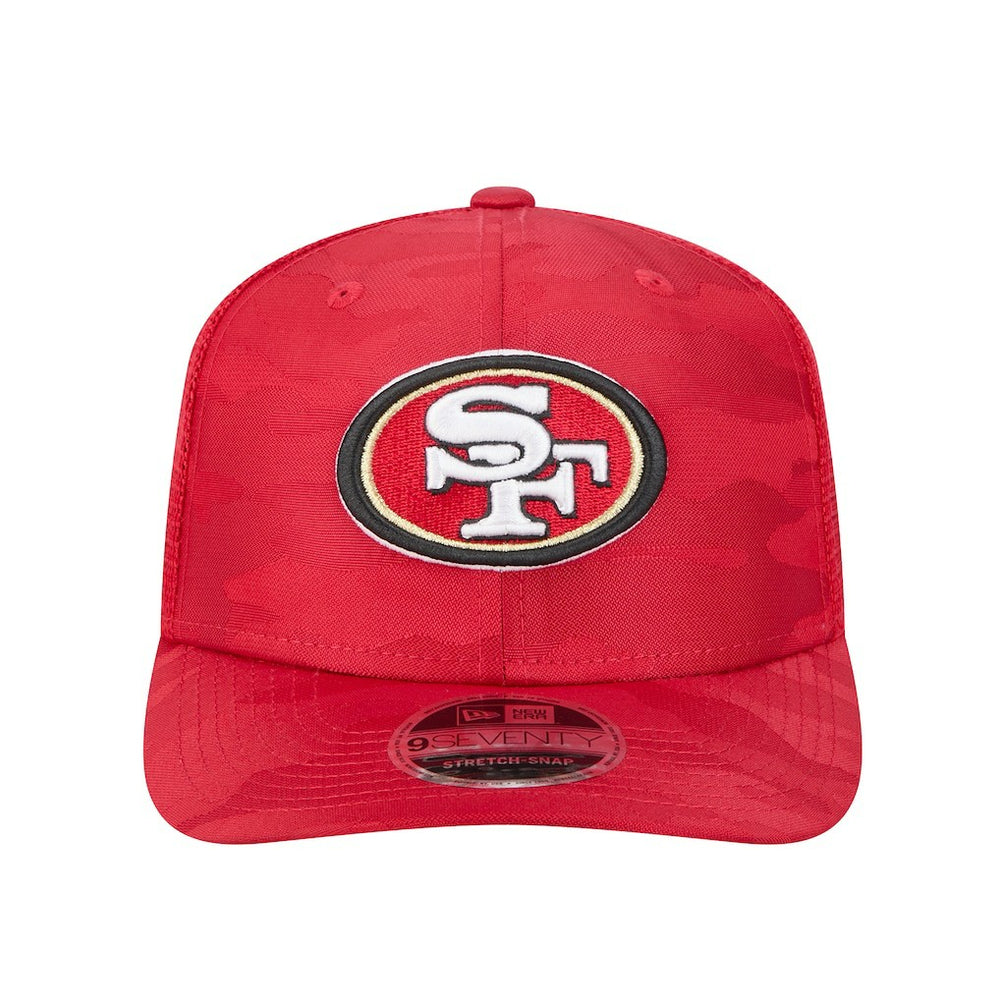 NFL San Francisco 49ers Adventure Camo Trucker 9SEVENTY Stretch-Snap Adjustable Hat