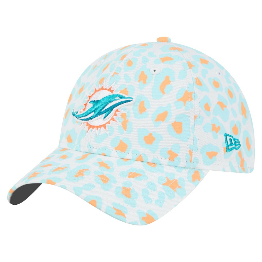 NFL Miami Dolphins Women's Active Leopard 9TWENTY Adjustable Hat