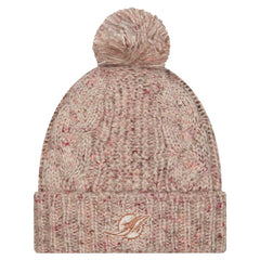 NFL Miami Dolphins Women's Trendy Tone Cuffed Knit Hat with Pom