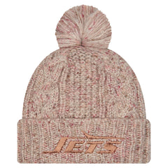 NFL New York Jets Women's Trendy Tone Cuffed Knit Hat with Pom