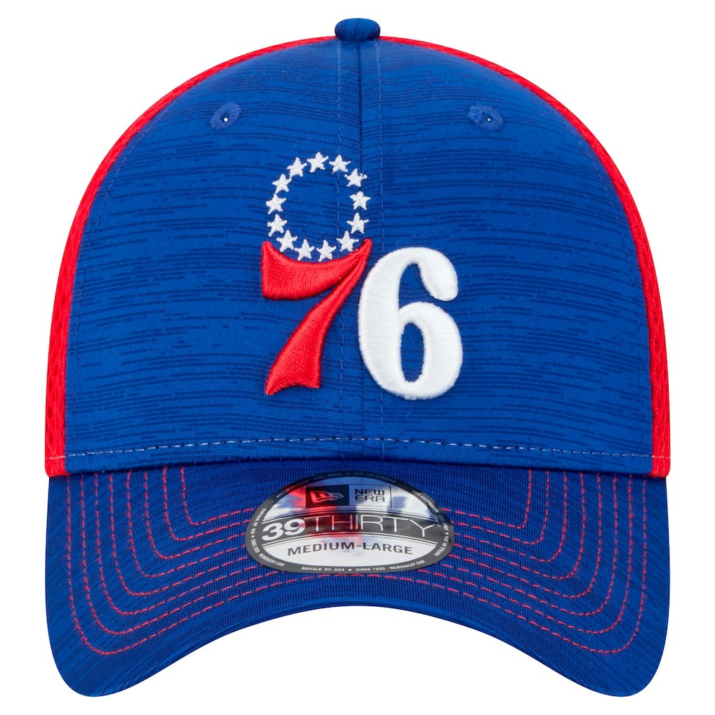 Philadelphia 76ers Active Tech Neo Flex 39THIRTY Flex Hat - Royal/Red | New Era sale