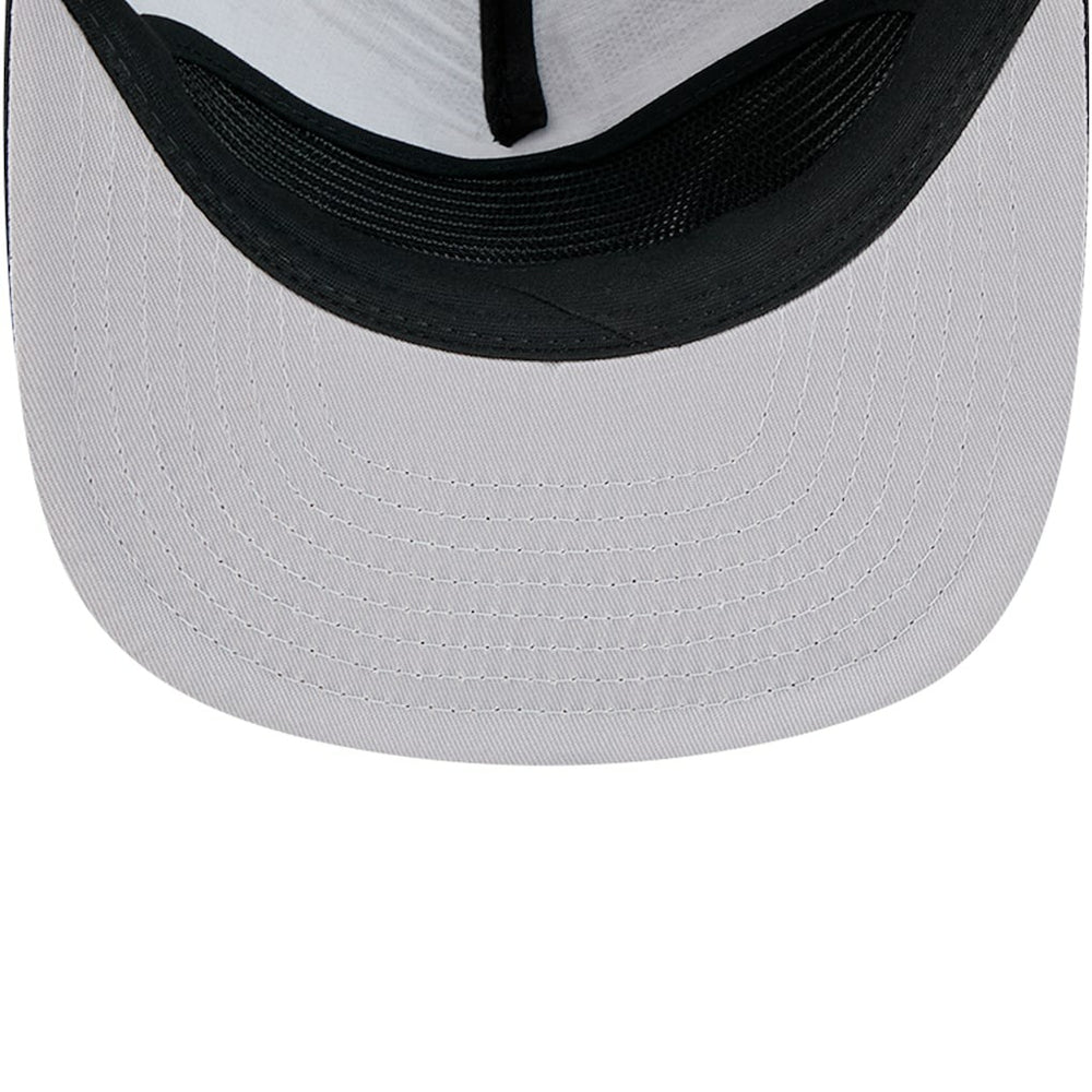 Philadelphia 76ers Tone Foam Meshback Golfer Snapback Hat - Black | New Era discount