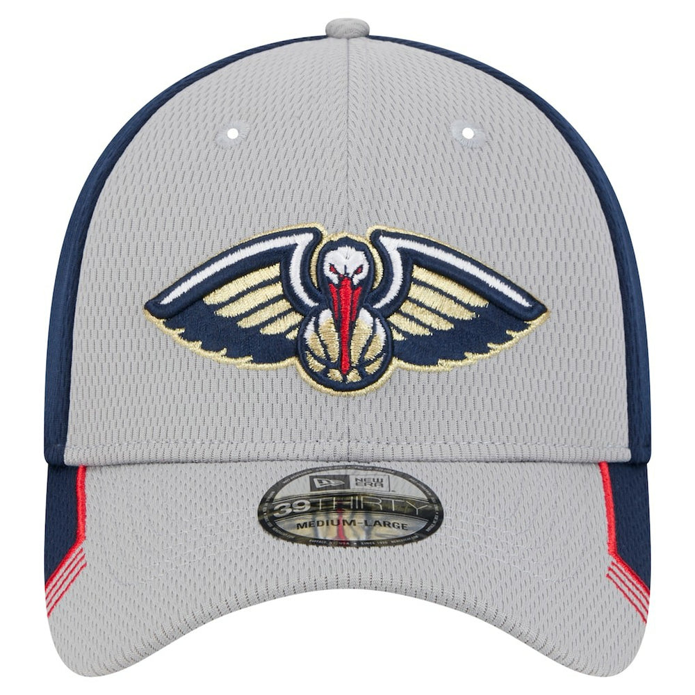New Orleans Pelicans Active Trim 39THIRTY Flex Hat - Gray/Navy | New Era cheap