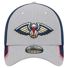 New Orleans Pelicans Active Trim 39THIRTY Flex Hat - Gray/Navy | New Era cheap