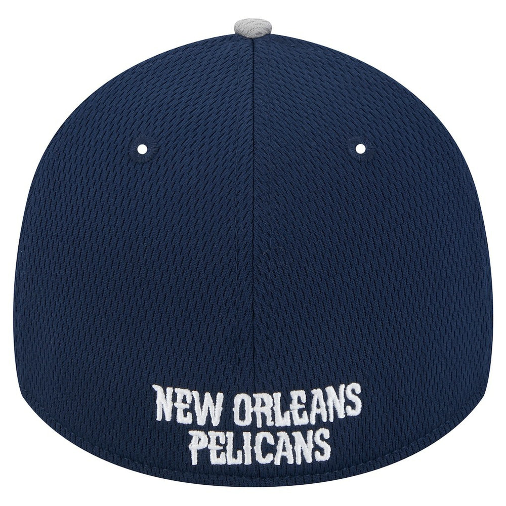 New Orleans Pelicans Active Trim 39THIRTY Flex Hat - Gray/Navy | New Era cheap