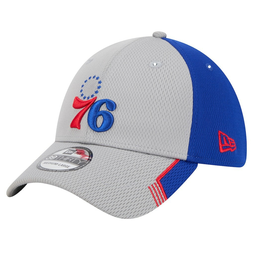 Philadelphia 76ers Active Trim 39THIRTY Flex Hat - Gray/Royal | New Era outlet