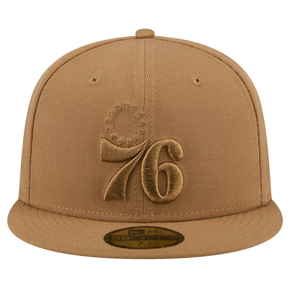 Philadelphia 76ers 59FIFTY Fitted Hat - Tan | New Era outlet