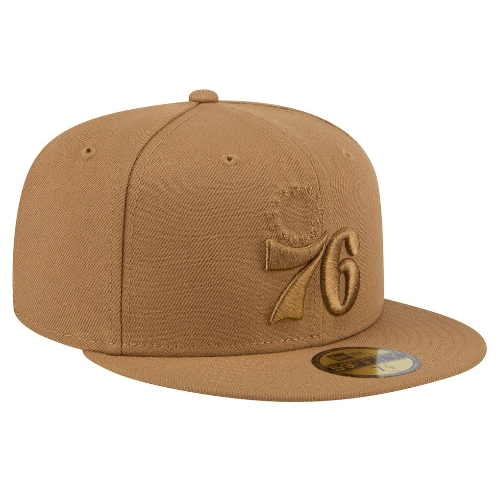 Philadelphia 76ers 59FIFTY Fitted Hat - Tan | New Era outlet
