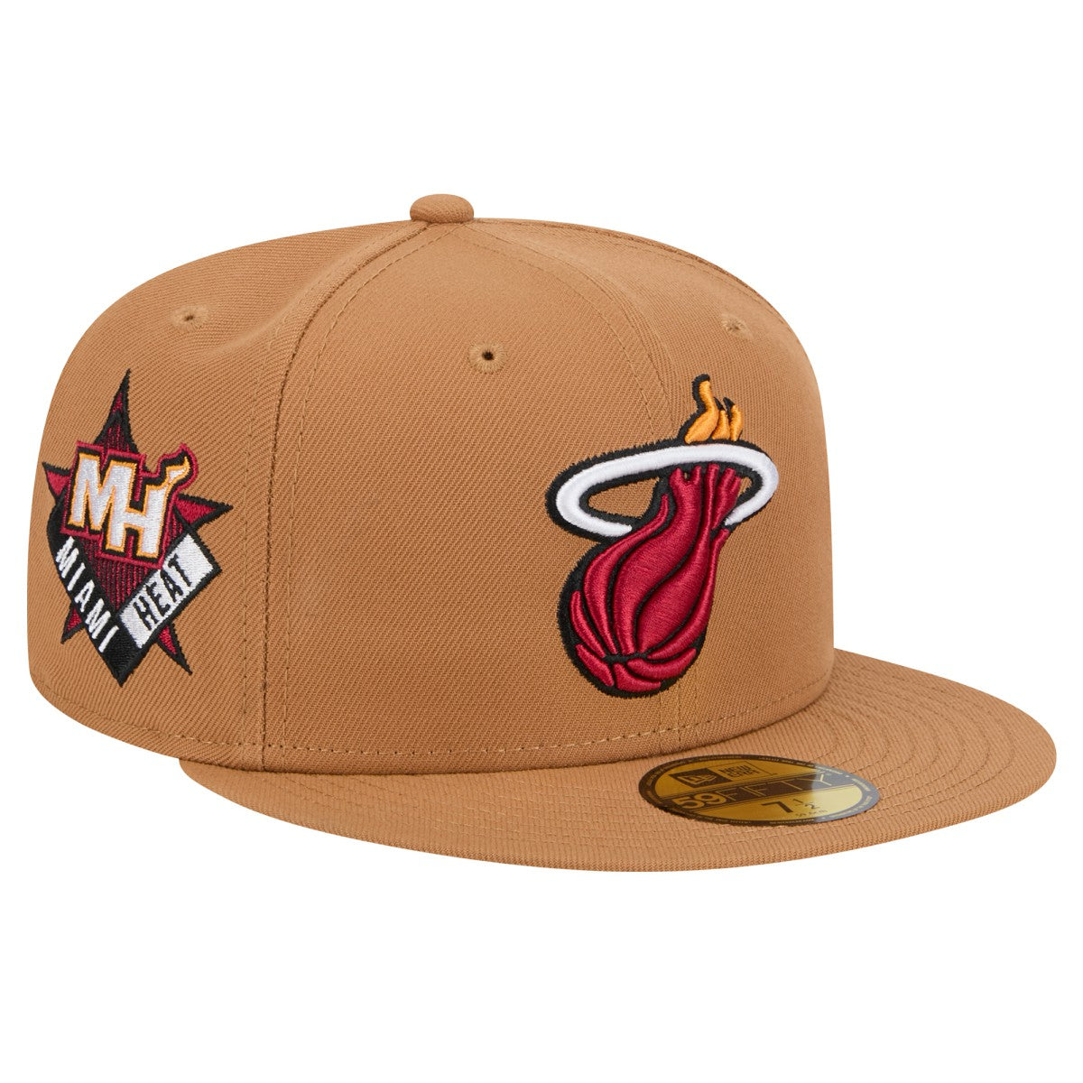 Miami Heat Color Pack 59FIFTY Fitted Hat - Tan | New Era cheap