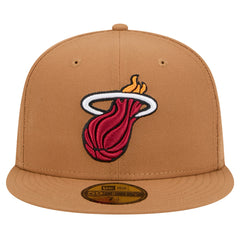 Miami Heat Color Pack 59FIFTY Fitted Hat - Tan | New Era cheap