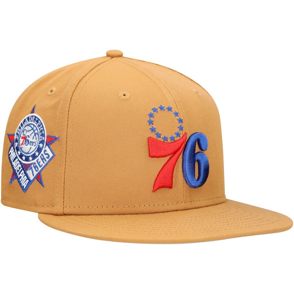 Philadelphia 76ers Color Pack 9FIFTY Snapback Hat - Tan | New Era cheap