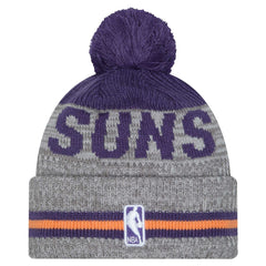 Phoenix Suns Sport Night Runner Cuffed Knit Hat with Pom - Gray | New Era shop