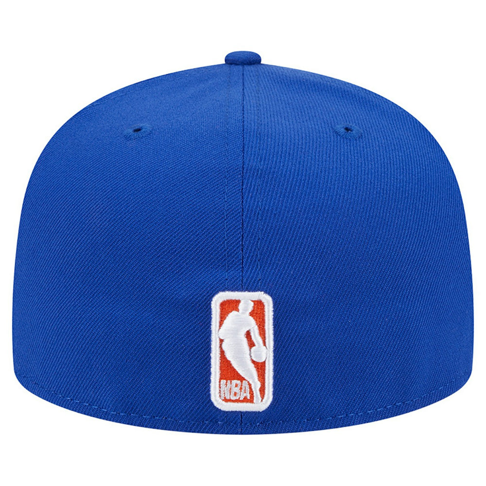New York Knicks Sport Night Script Sided 59FIFTY Fitted Hat - Blue | New Era for sale